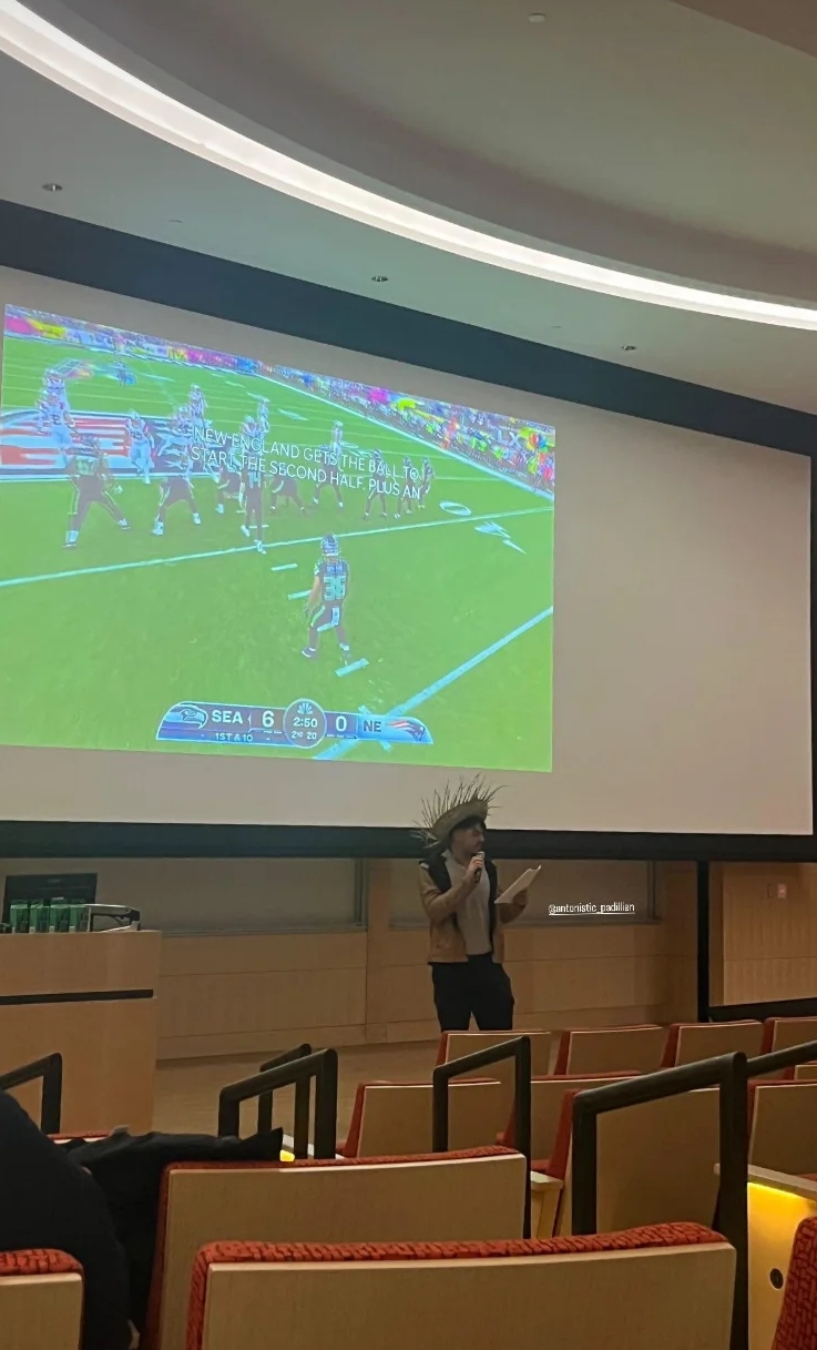 Antonio Padilla on stage at the Benito Bowl