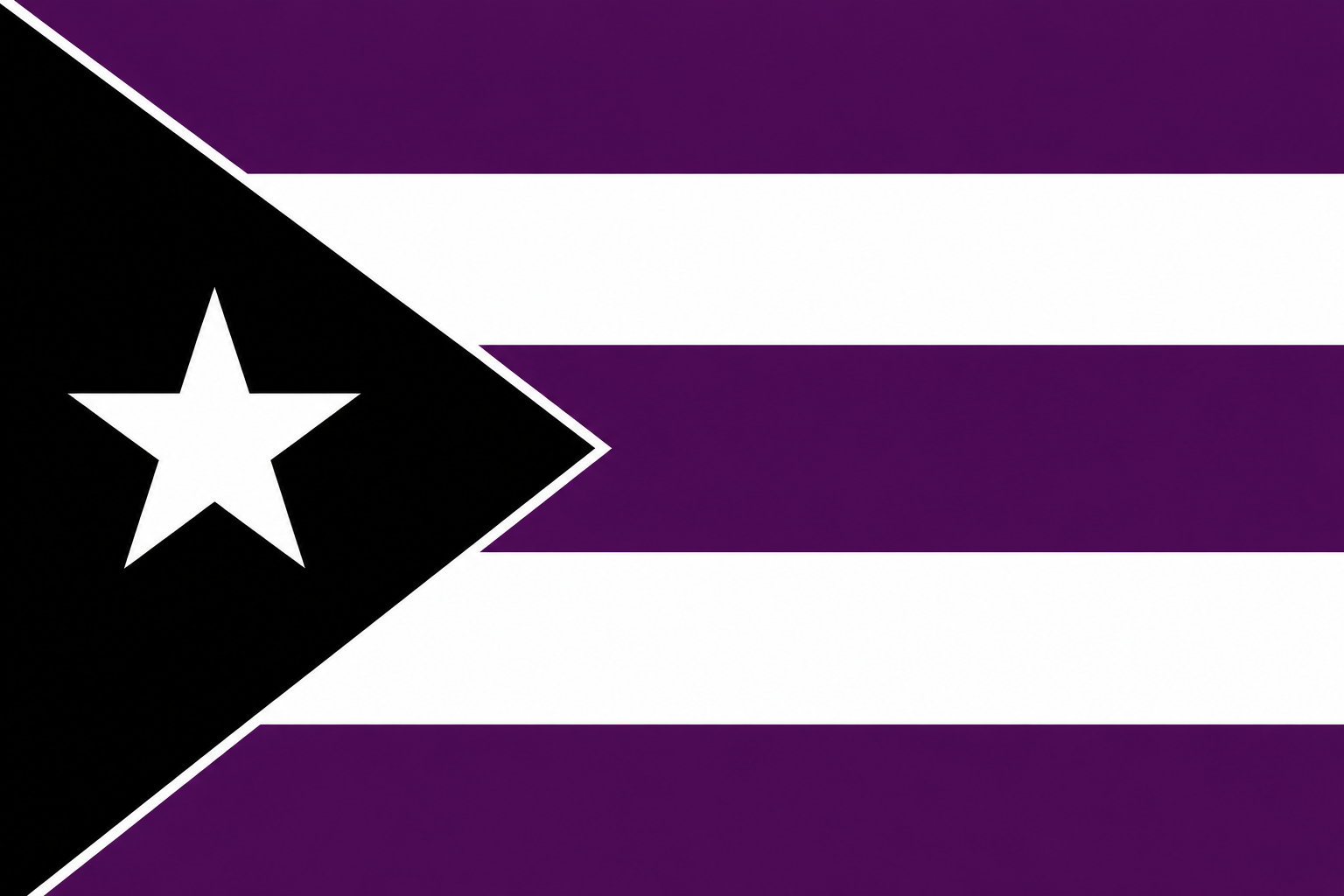 Purple Puerto Rican Flag