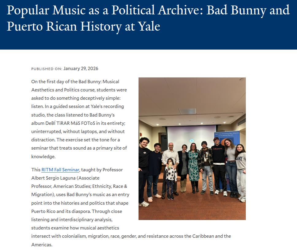 Co-chair on Bad Bunny Class